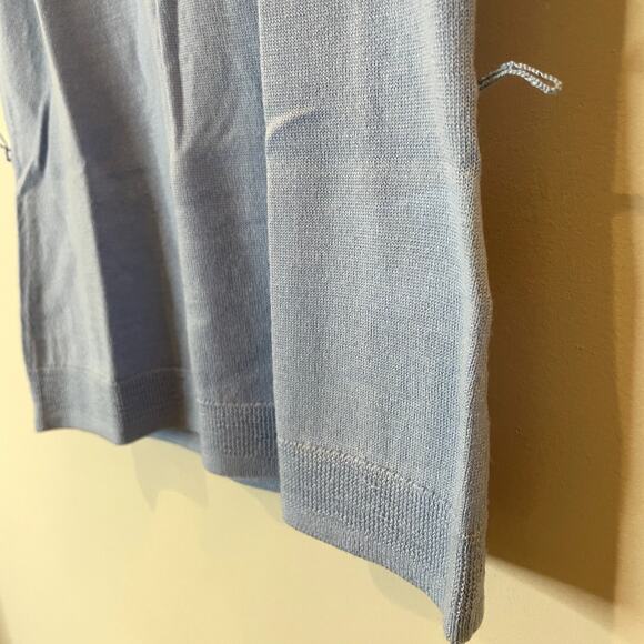 J.Crew Belted Sweater Shell Merino Wool Top Fine Rib Date Office CG796 XXS FLAW - Picture 5 of 13